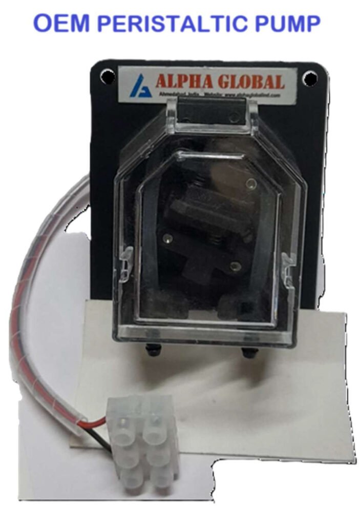 Self-priming peristaltic pump for chemicals